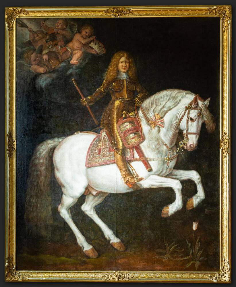 Bildnis Johann Georg III. zu Pferde