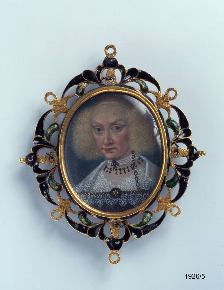 Anhänger mit den Bildnissen des Kurfürstenpaares Magdalena Sibylla und Johann Georg I. von Sachsen
