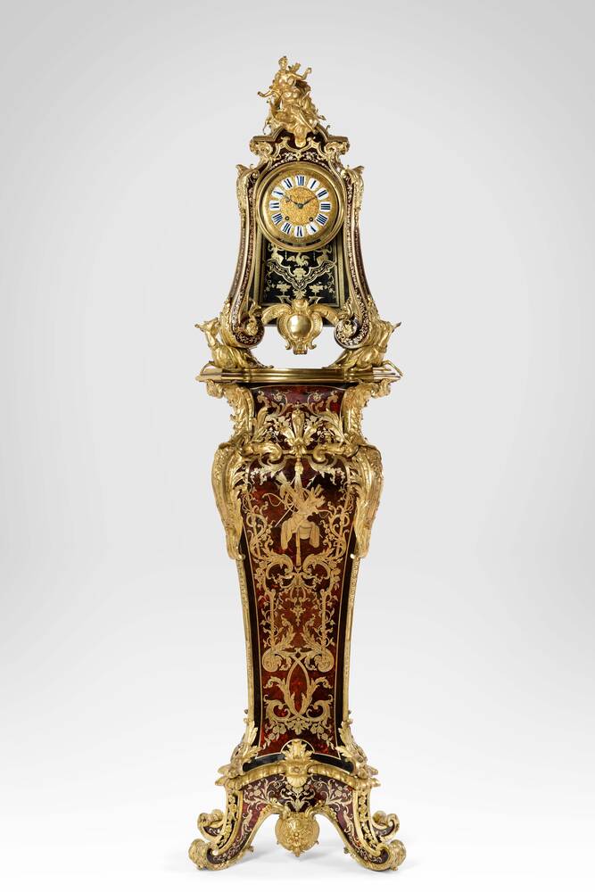 Pendule aux biches - Bernard I Vanrisamburgh