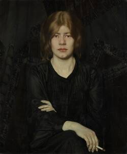 Bildnis einer Dame mit Zigarette
