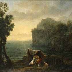 Küstenlandschaft mit Acis und Galatea