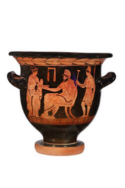 Glockenkrater. Thronender König