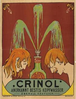 Plakat: Crinol Anerkannt Bestes Kopfwasser