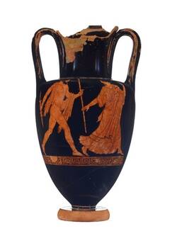 Amphora. Verfolgungsszene