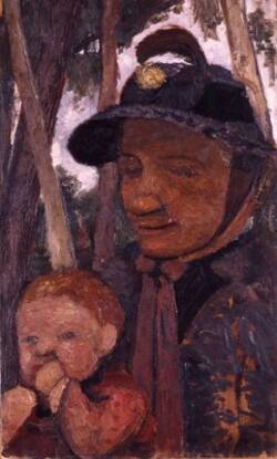Alte Frau mit Hut