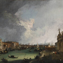 An der Mündung des Canal Grande in Venedig
