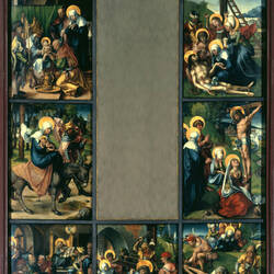 Die Sieben Schmerzen der Maria (Anheftung Christi an das Kreuz)