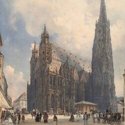 Der Stephansdom in Wien, von Süden gesehen