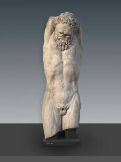 Torsoreplik des aufgehängten Marsyas