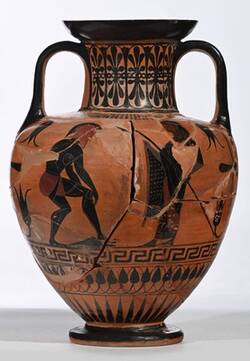 Halsamphora. Götterversammlung